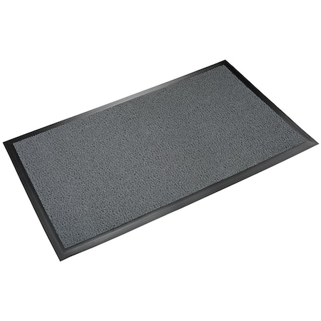 Crown Matting Technologies Scraper Mat, PVC, 3/8" Thick, Gray, 4' W x 20' L DE MU42GY